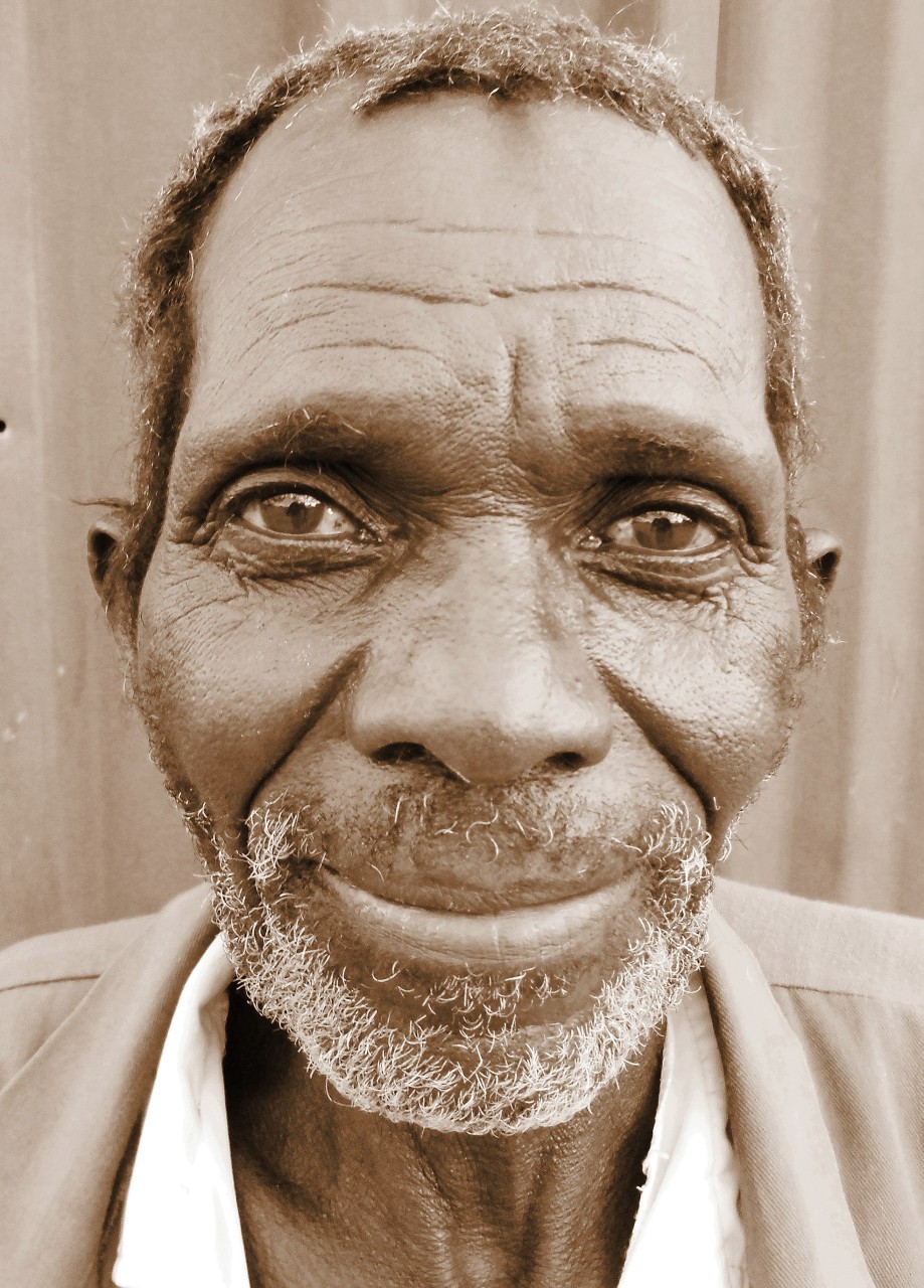 Old man smiling
