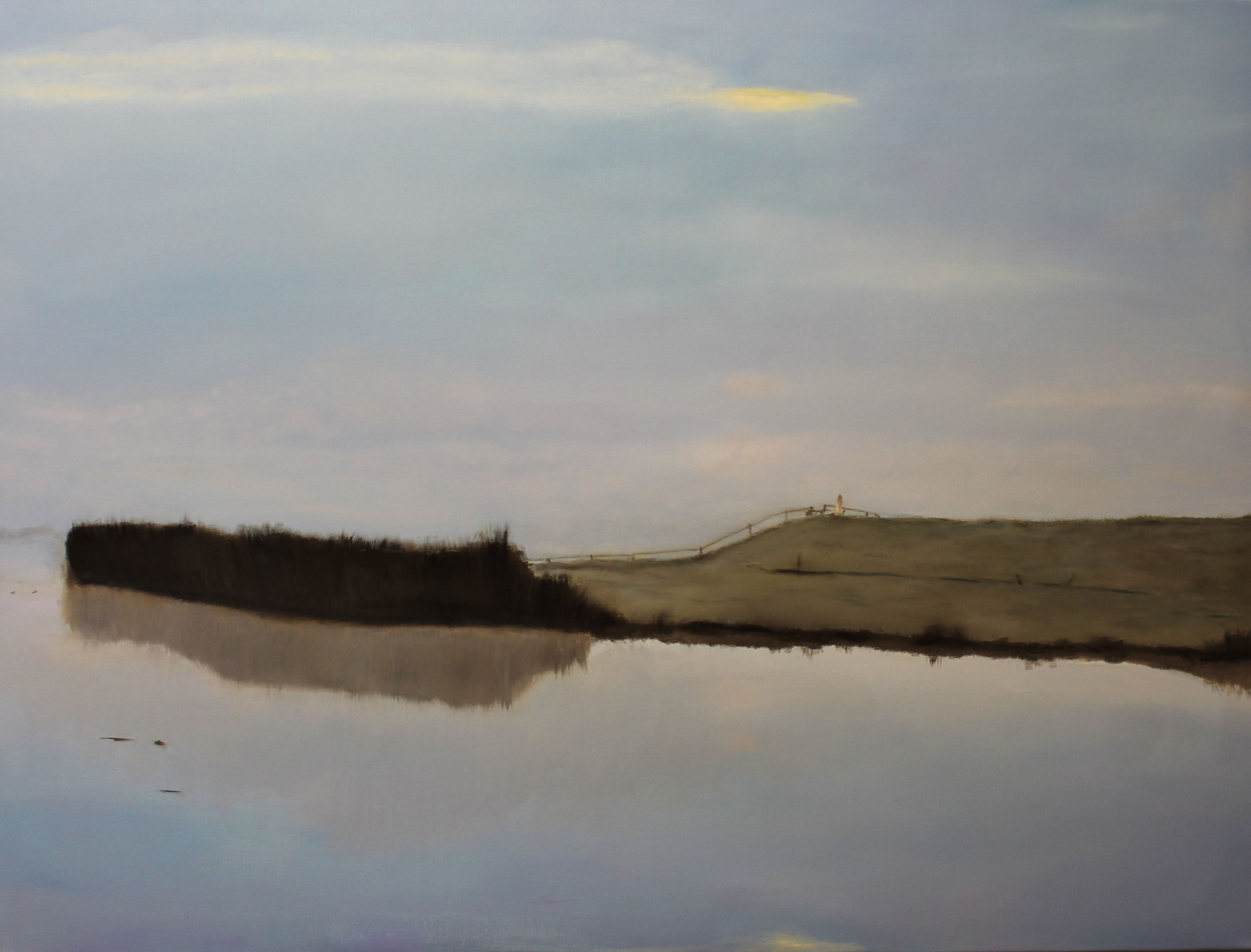 Ostedeich (2016). 120x90. Öl auf Leinwand. Verkauft