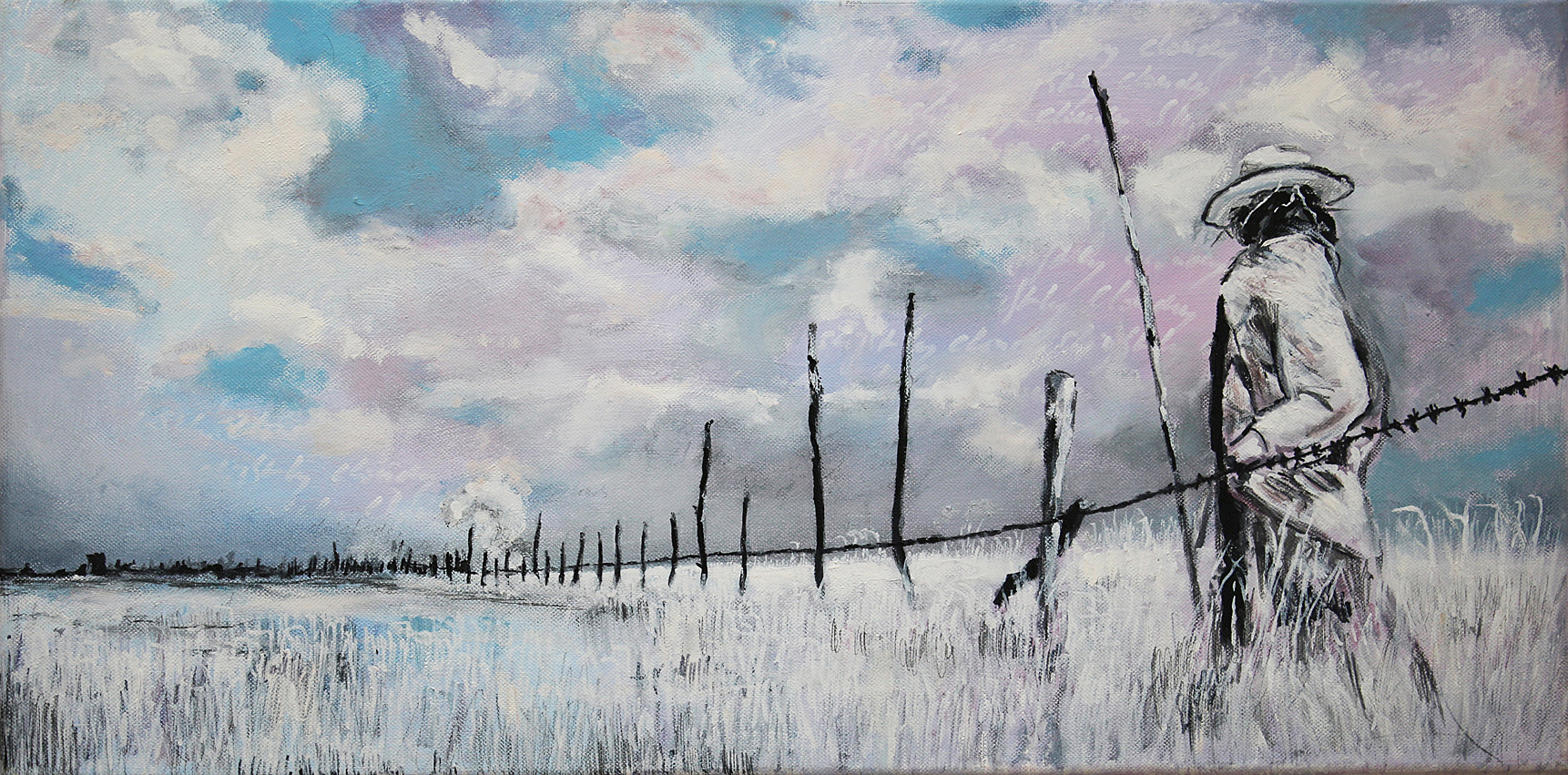 Scarecrow, 2018, Oil on canvas, 30 x 60 cm